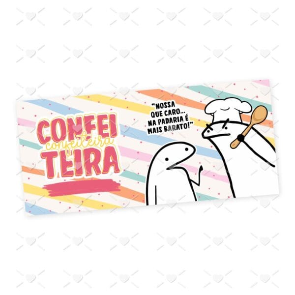 Arte Caneca Confeitaria Profissões Flork em Jpg