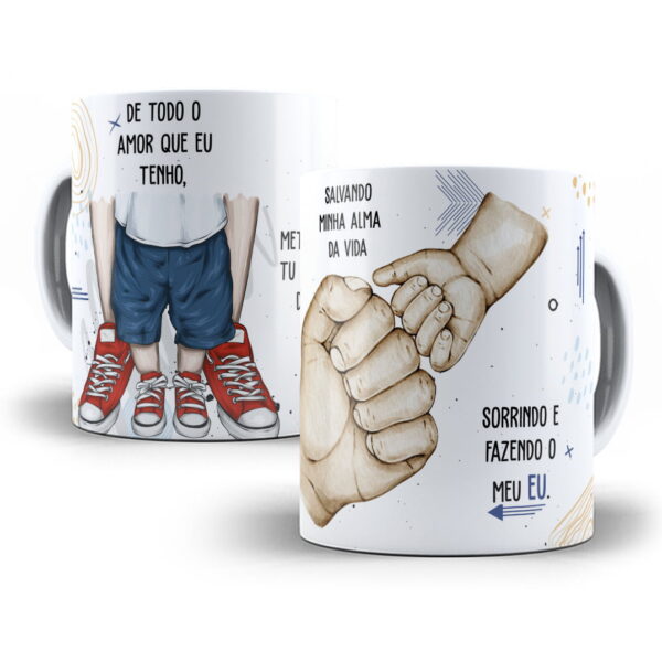 Arte Caneca De Todo Amor que Eu Tenho Dia dos Pais Em Corel