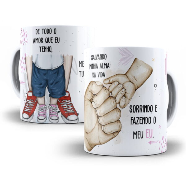 Arte Caneca De Todo Amor que Eu Tenho Dia dos Pais Em Corel