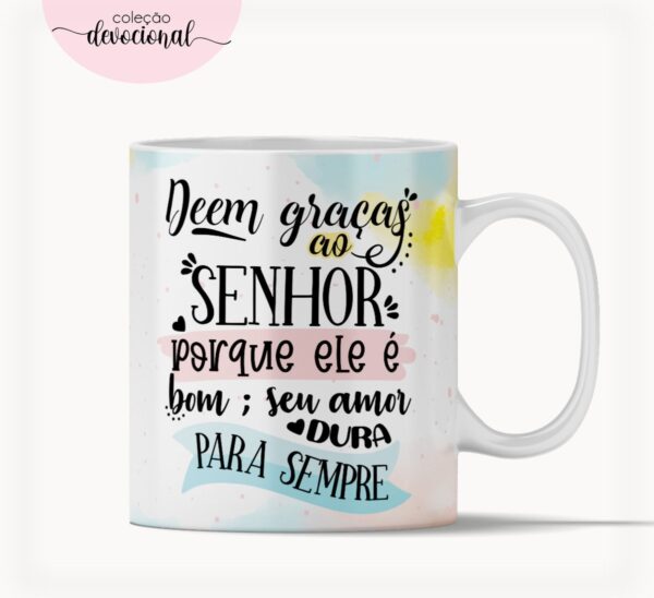 Arte Caneca Deem Gracas Ao Senhor