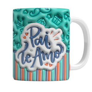 Arte Caneca Dia dos Pais Infláveis - Png