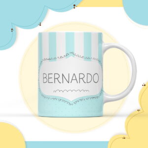 Arte Caneca Digital Neutro Azul