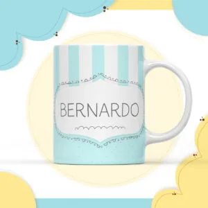Arte Caneca Digital Neutro Azul