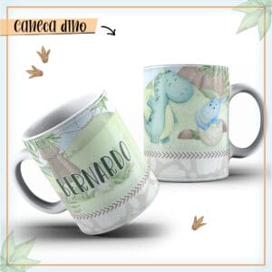Arte Caneca Dino