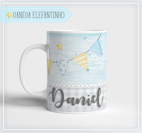 Arte Caneca Elefantinho Menino