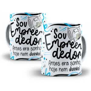 Arte Caneca Empreendedor(a) Flork Profissões Sublimação Png