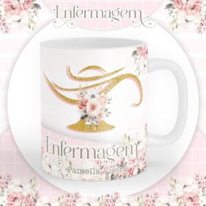 Arte Caneca Enfermagem Sublimação