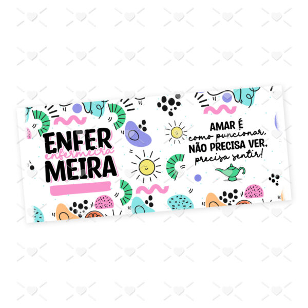 Arte Caneca Enfermeiro(a) Enfermagem Profissões Coloridas