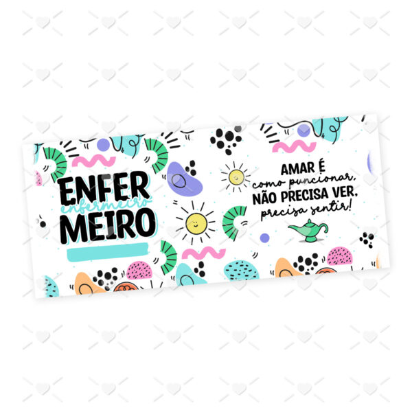 Arte Caneca Enfermeiro(a) Enfermagem Profissões Coloridas