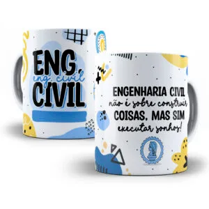 Arte Caneca Engenheiro(a) Civil Engenharia Profissões Frases 3 Arte Caneca Engenheiro(a) Civil Engenharia Profissões Frases