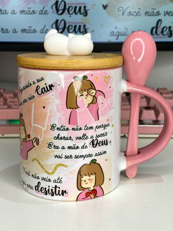 Arte Caneca Era Mão de Deus