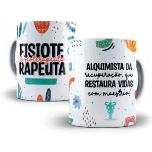 Arte Caneca Fisioterapeuta Fisioterapia Profissões Coloridas 9 Arte Caneca Fisioterapeuta Fisioterapia Profissões Coloridas