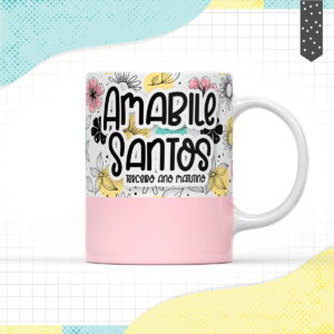 Arte Caneca Floral - Arquivo Digital