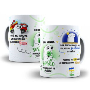 Arte Caneca Flork Caminhão de Coisas Boas Sublimação Png