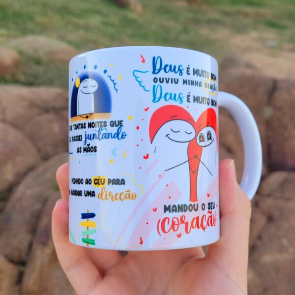 Arte Caneca Flork Caminhão de Coisas Boas Sublimação Png