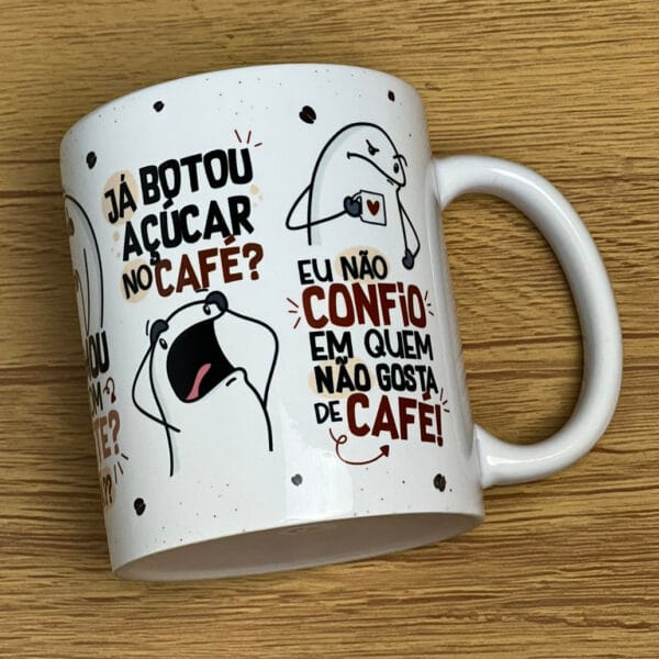 Arte Caneca Flork Cê Não Gosta De Café Arquivo Png