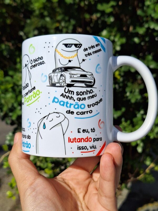 Arte Caneca Flork Patrao Png
