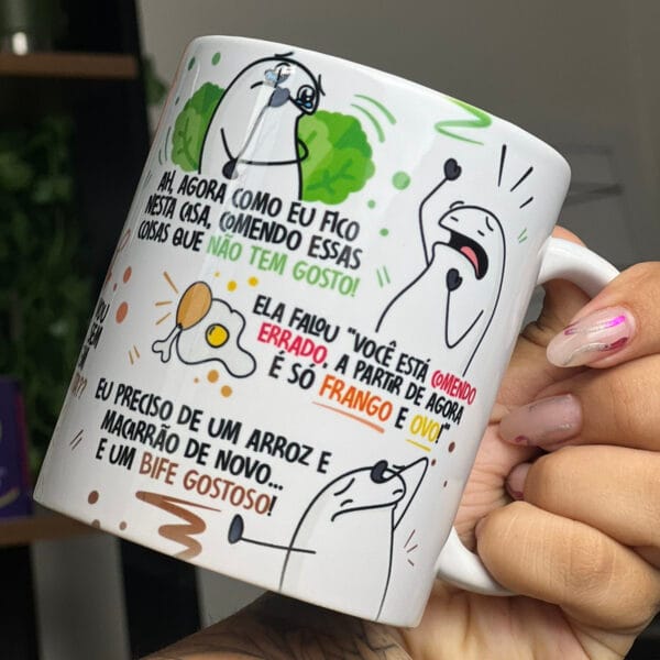 Arte Caneca Fui na Nutricionista Agora Pouco Flork Paródia
