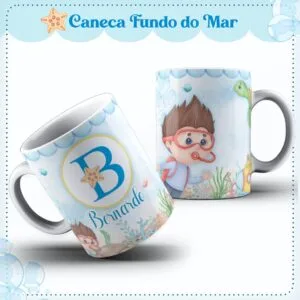 Arte Caneca Fundo do Mar 21 Arte Caneca Fundo do Mar