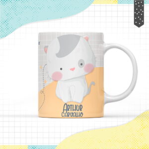 Arte Caneca Gatinho