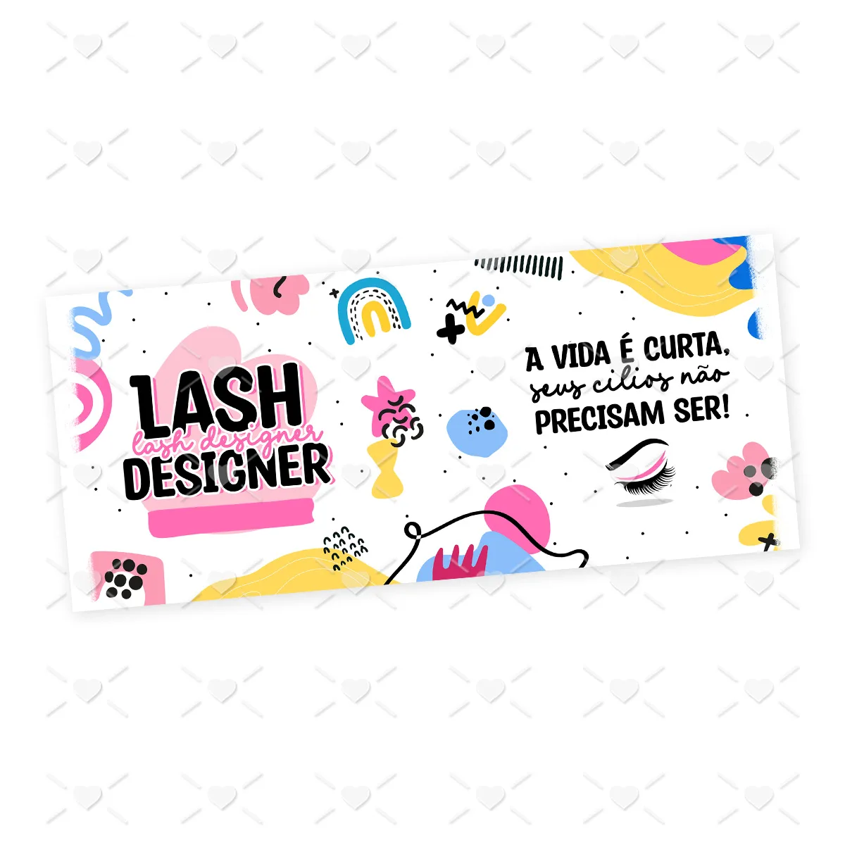 Arte Caneca Lash Designer Cílios Profissões Coloridas 2 Arte Caneca Lash Designer Cílios Profissões Coloridas