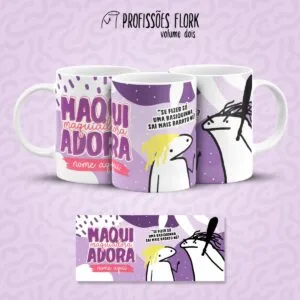Arte Caneca Maquiadora Profissões Flork em Jpg 11 Arte Caneca Maquiadora Profissões Flork em Jpg
