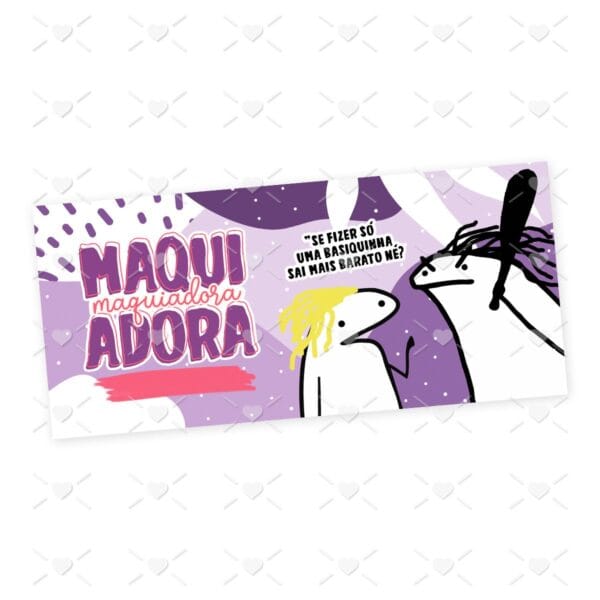 Arte Caneca Maquiadora Profissões Flork em Jpg