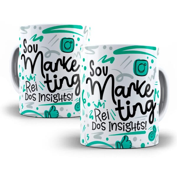 Arte Caneca Marketing Flork Profissões Sublimação Png