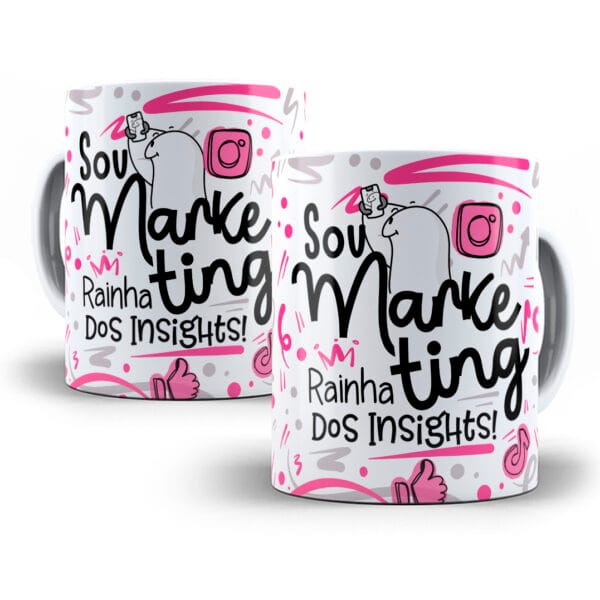 Arte Caneca Marketing Flork Profissões Sublimação Png