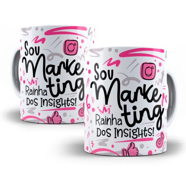 Arte Caneca Marketing Flork Profissões Sublimação Png