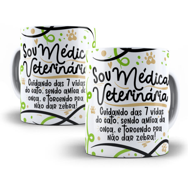 Arte Caneca Médico(a) Veterinário(a) Flork Profissões Png