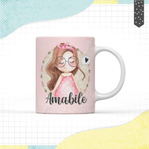 Arte Caneca Menina Morena - Arquivo Digital 7 Arte Caneca Menina Morena - Arquivo Digital