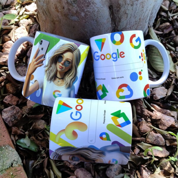 Arte Caneca Meninas Google - Png e Corel