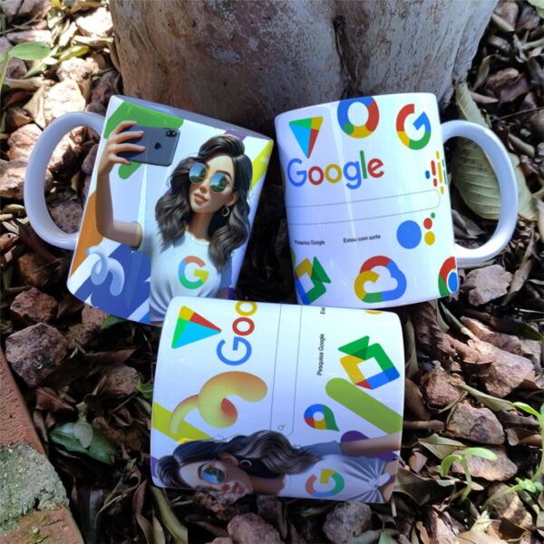 Arte Caneca Meninas Google - Png e Corel