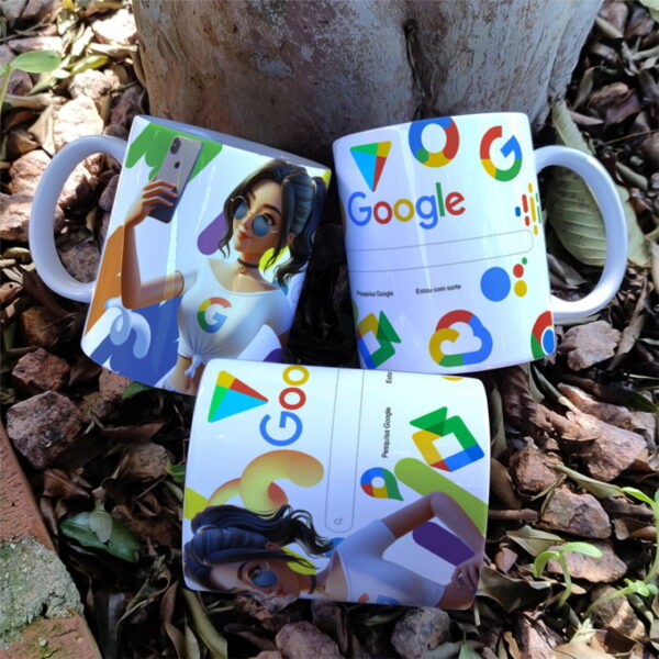 Arte Caneca Meninas Google - Png e Corel