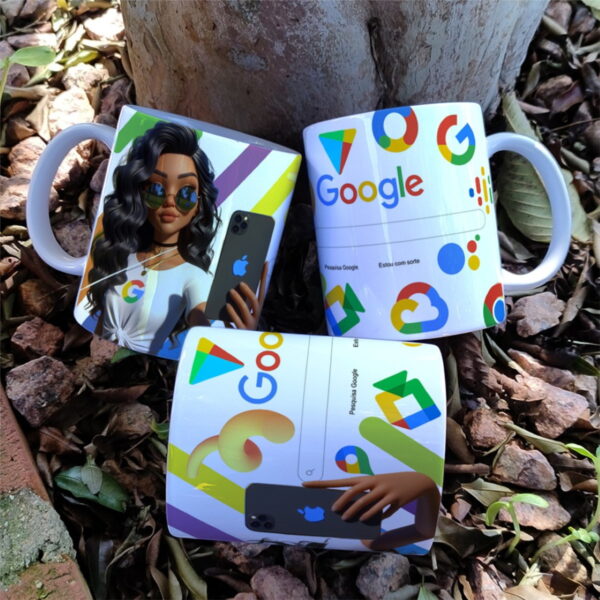 Arte Caneca Meninas Google - Png e Corel