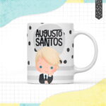 Arte Caneca Menino Loiro - Arquivo Digital