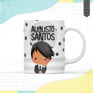 Arte Caneca Menino Negro