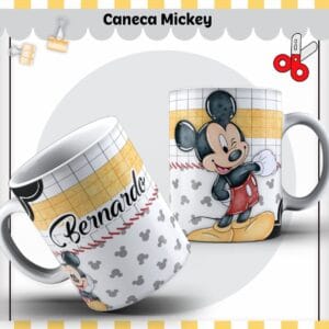 Arte Caneca Mickey Lindo