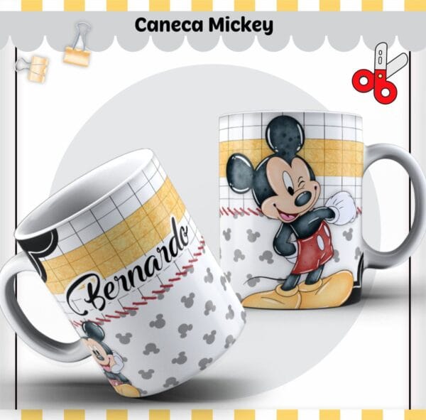 Arte Caneca Mickey Lindo