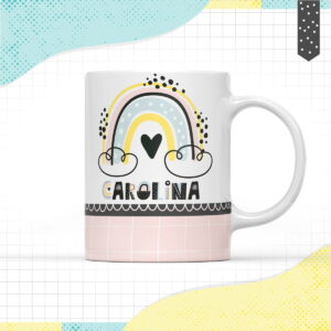 Arte Caneca Minimalista Menina - Arquivo Digital