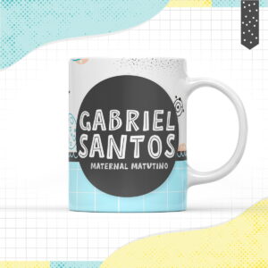 Arte Caneca Minimalista Menino