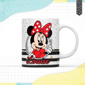 arte caneca minnie arquivo digital digital