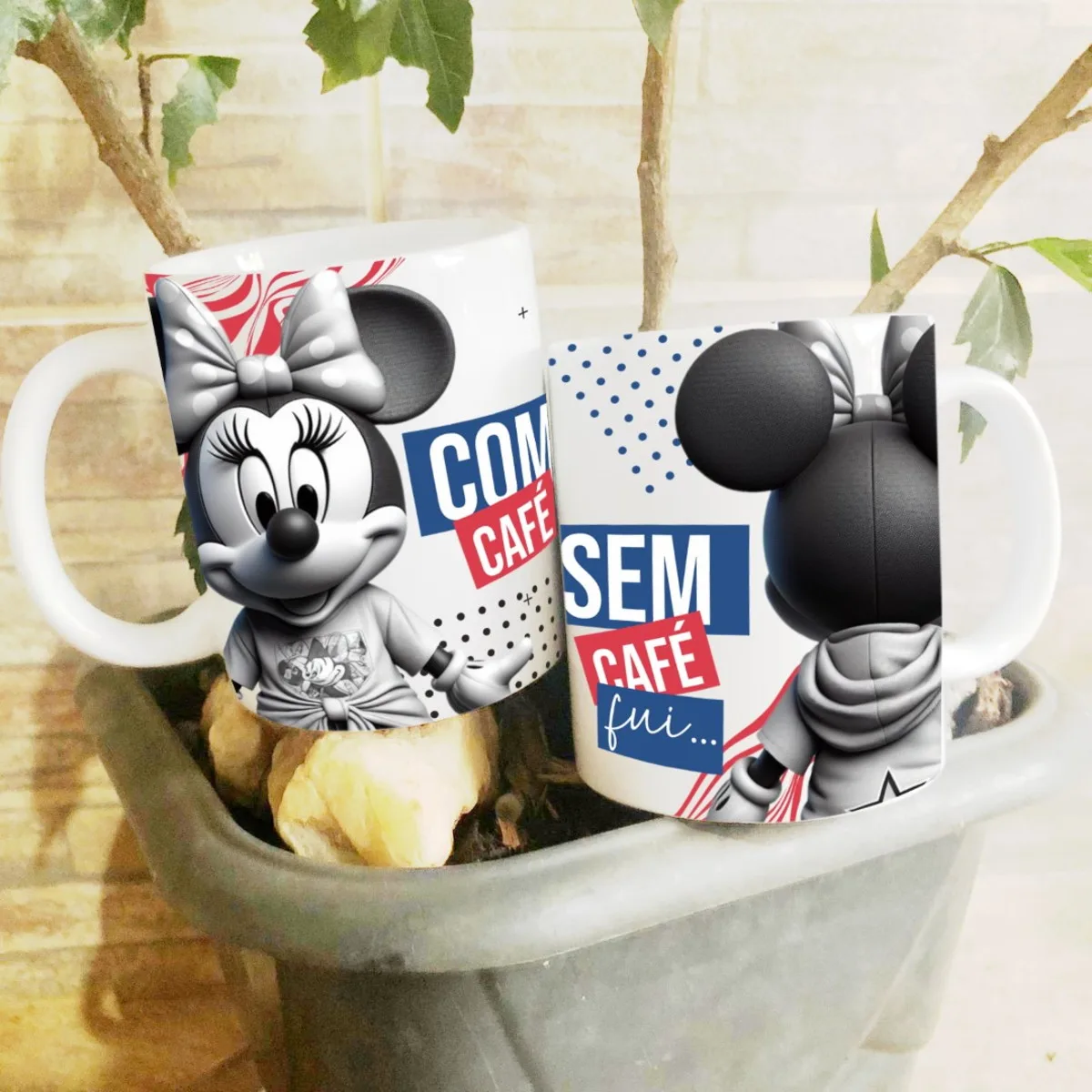 Arte Caneca Minnie com Café sem Café - Png 2 Arte Caneca Minnie com Café sem Café - Png