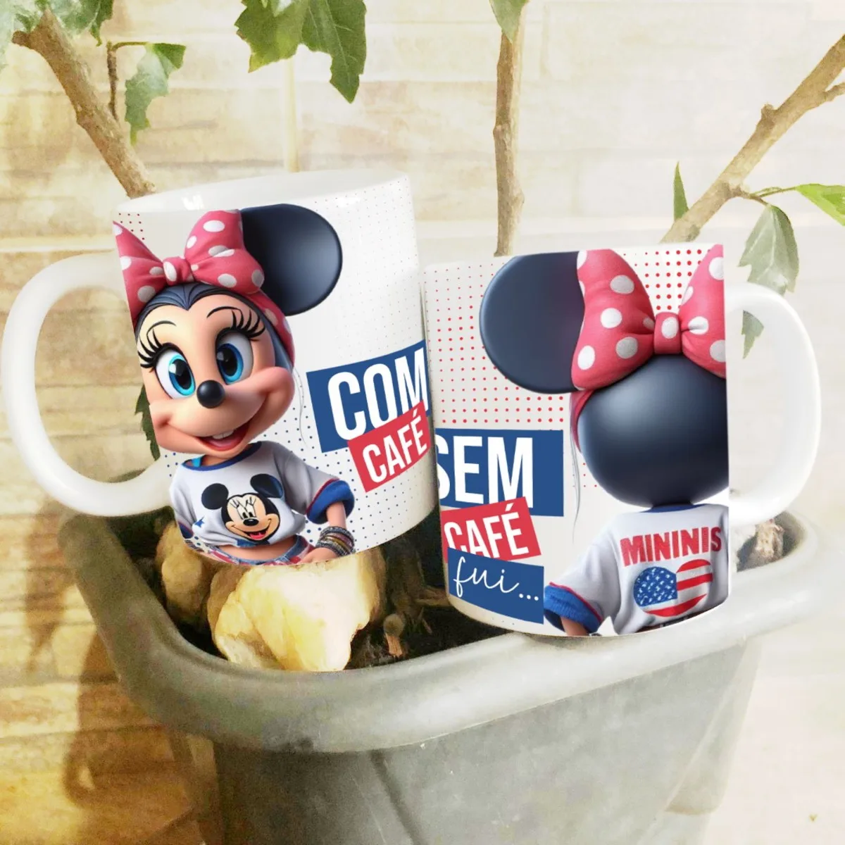 Arte Caneca Minnie com Café sem Café - Png 4 Arte Caneca Minnie com Café sem Café - Png