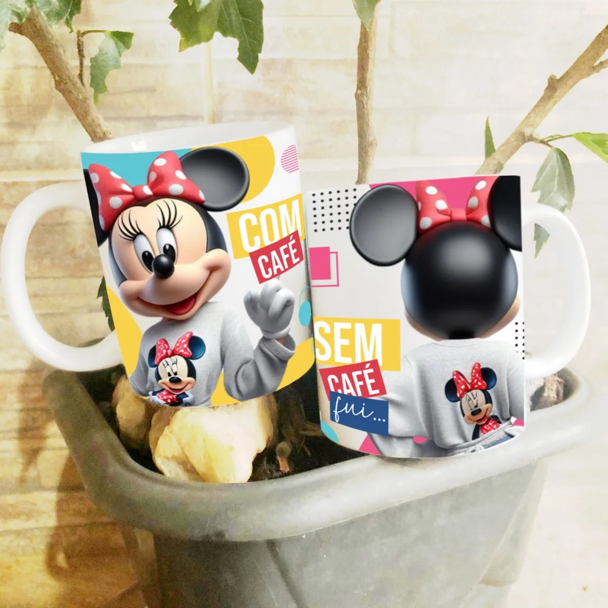 Arte Caneca Minnie com Café sem Café - Png 5 Arte Caneca Minnie com Café sem Café - Png