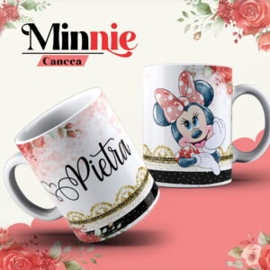 Arte Caneca Minnie Vermelha - Arquivo Digital
