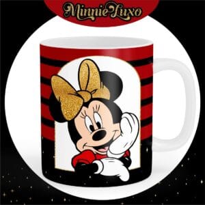 Arte Caneca Minnie Vermelha Sublimação