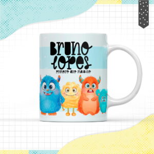 Arte Caneca Monstrinhos - Arquivo Digital