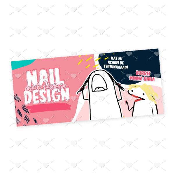 Arte Caneca Nail Design Profissões Flork Arquivo Jpg